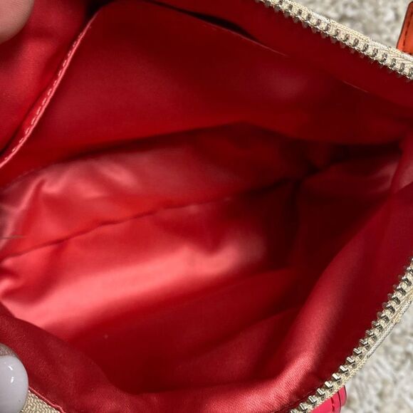 Coach Signature Pink Patent Trim Swingpack Crossbody Shoulder Bag - Picture 7 of 8